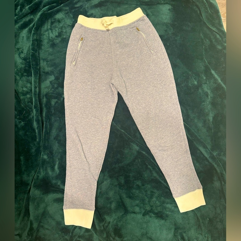 Crewcuts blue/grey metallic sweatpants